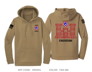 1222 Combat Engineer Company- Infantry Hi-Tech Performance Hoodie - ZND2fm