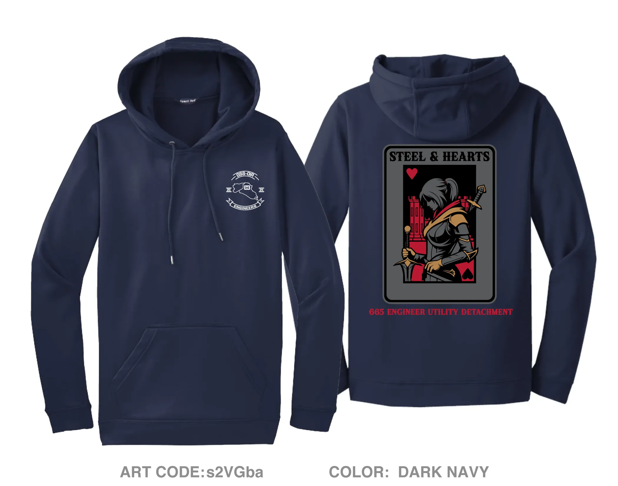 665 EUD Hi-Tech Performance Hoodie - s2VGba