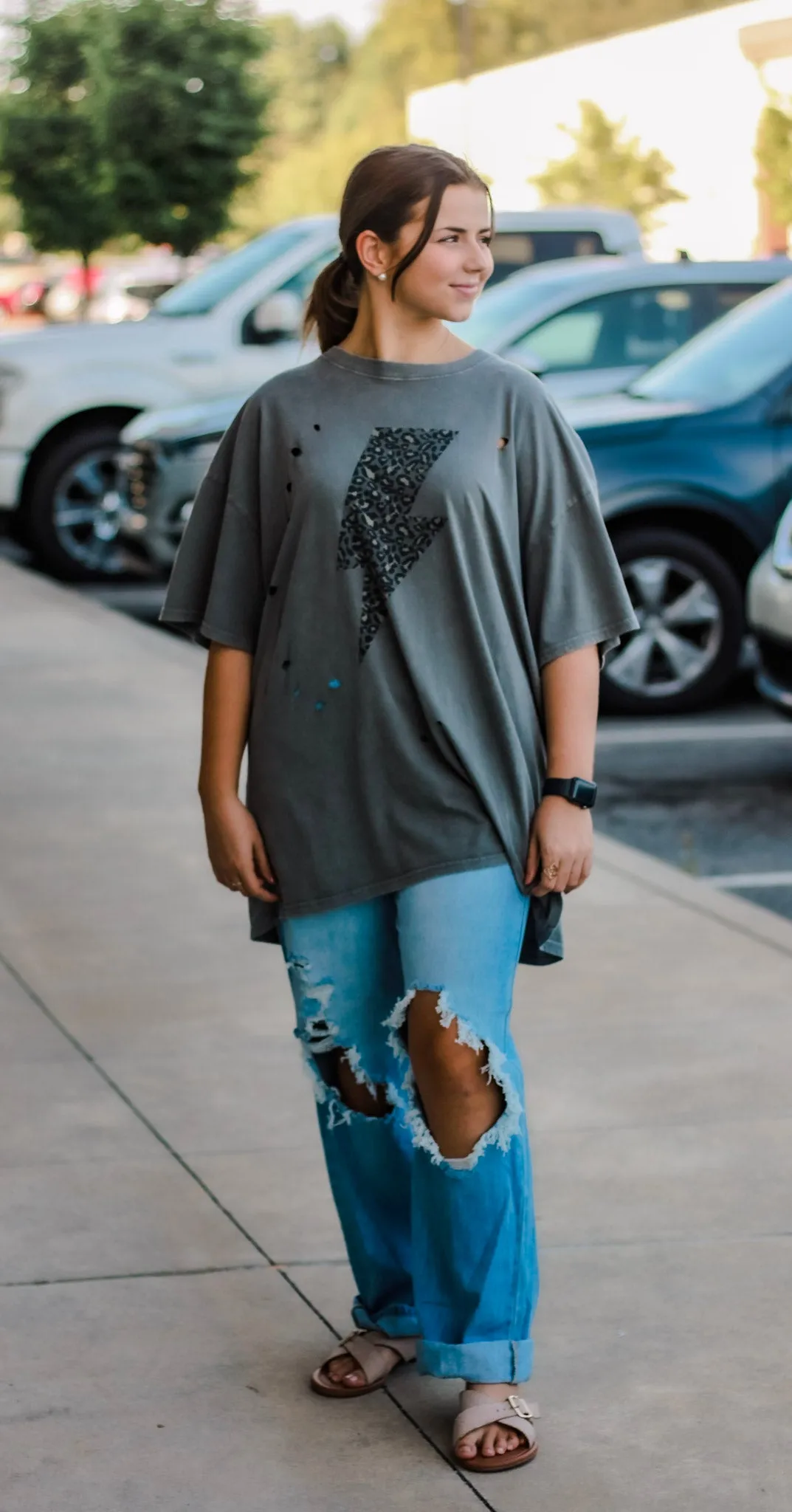 A Storm's Brewing Distressed Tee