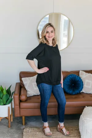 Aced That Sweatshirt Top In Black