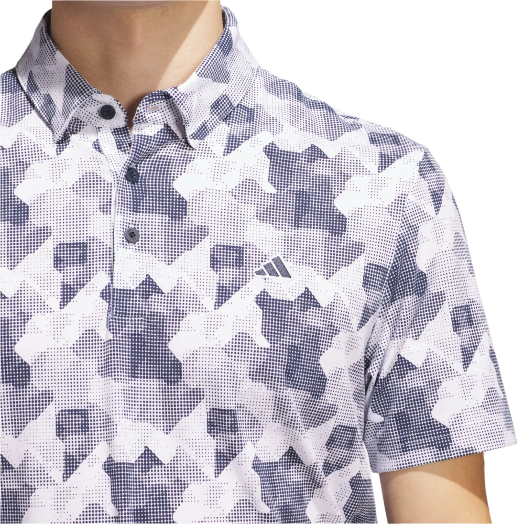 adidas Go-To Print Golf Polo Shirt