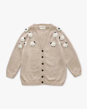 Adult Sheeps cardigan | wheat