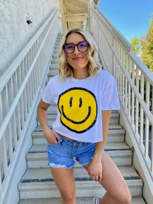 All Smiles Cropped Tee