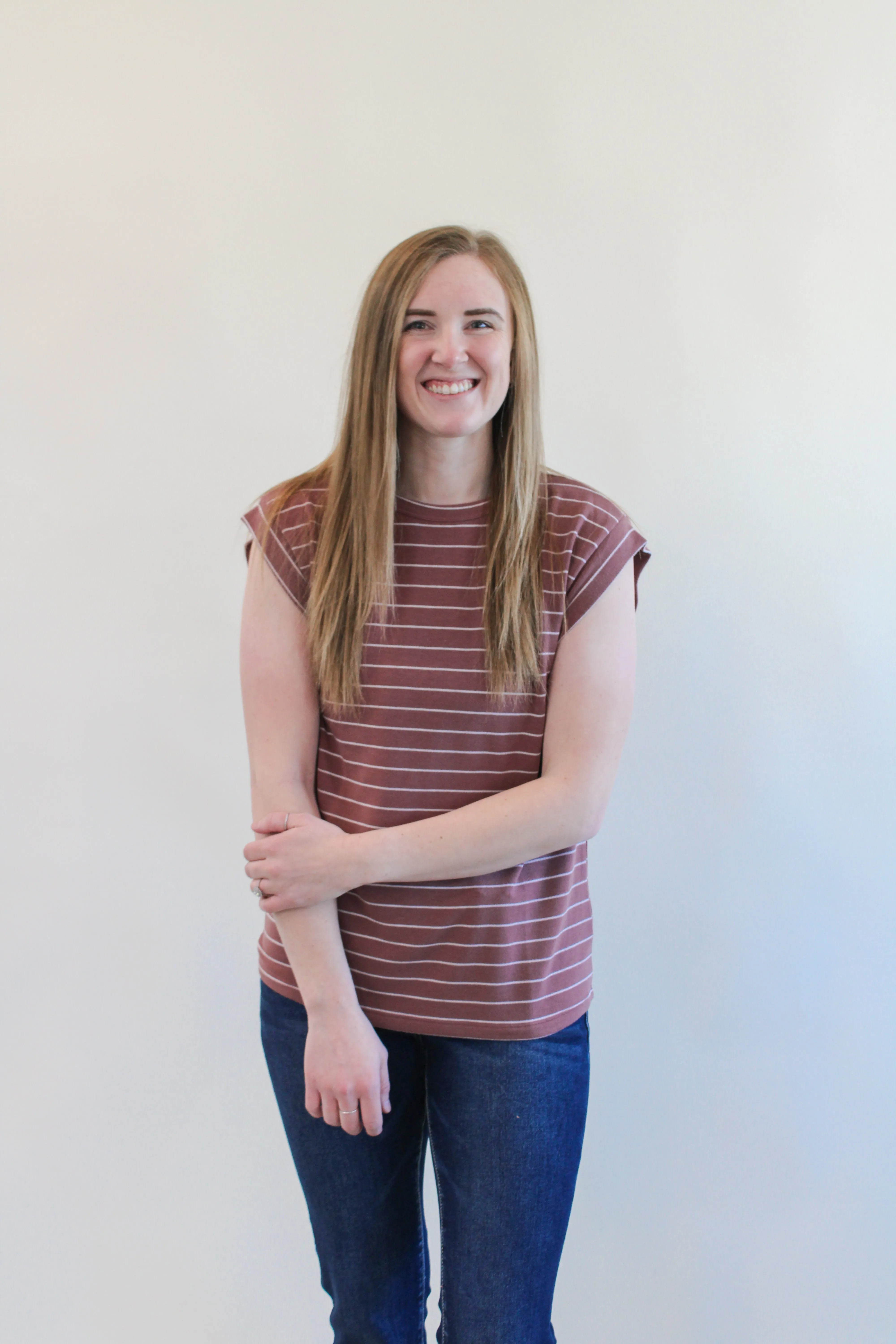 ALLORE STRIPED TERRY TOP
