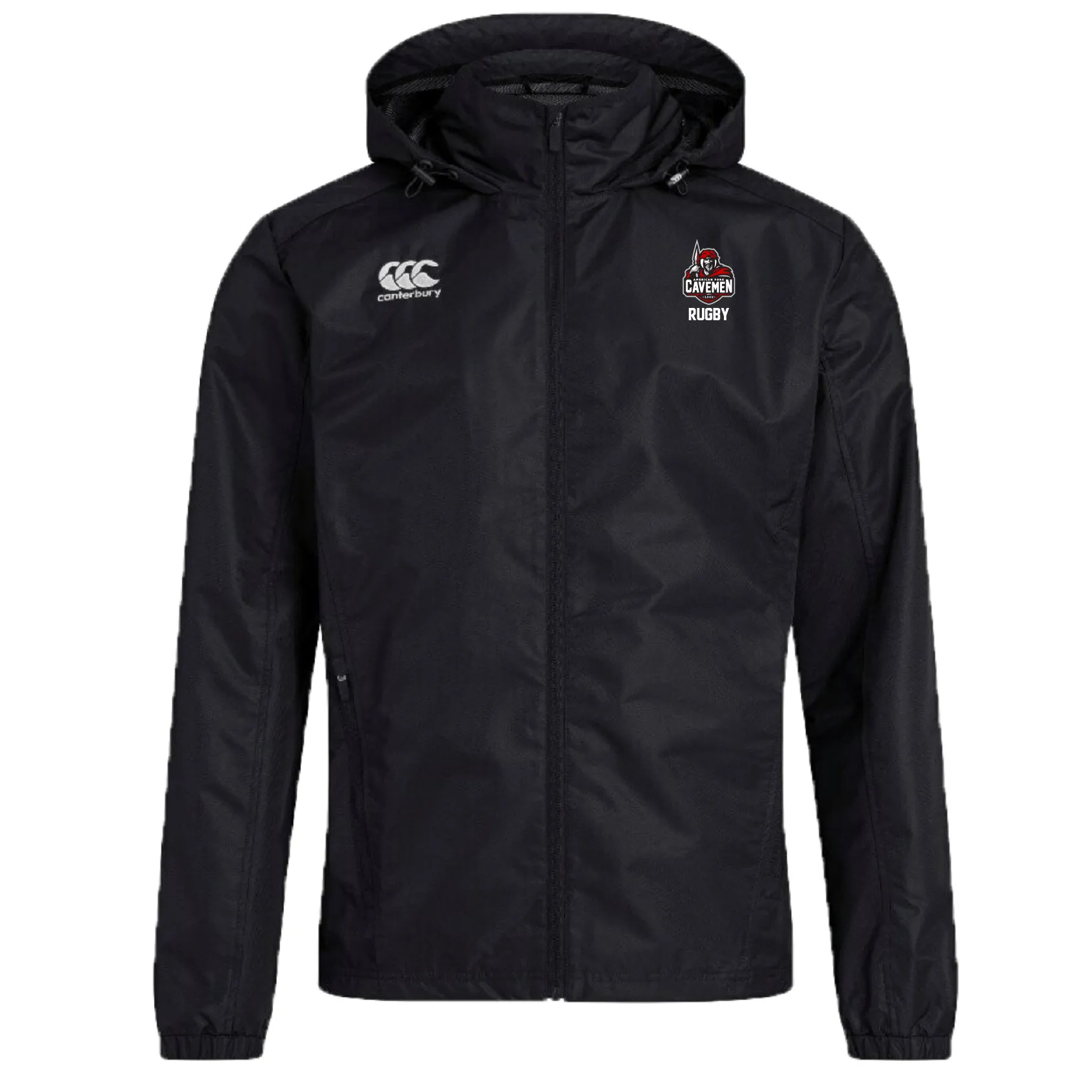 American Fork Cavemen Club Vaposhield Full Zip Rain Jacket by Canterbury