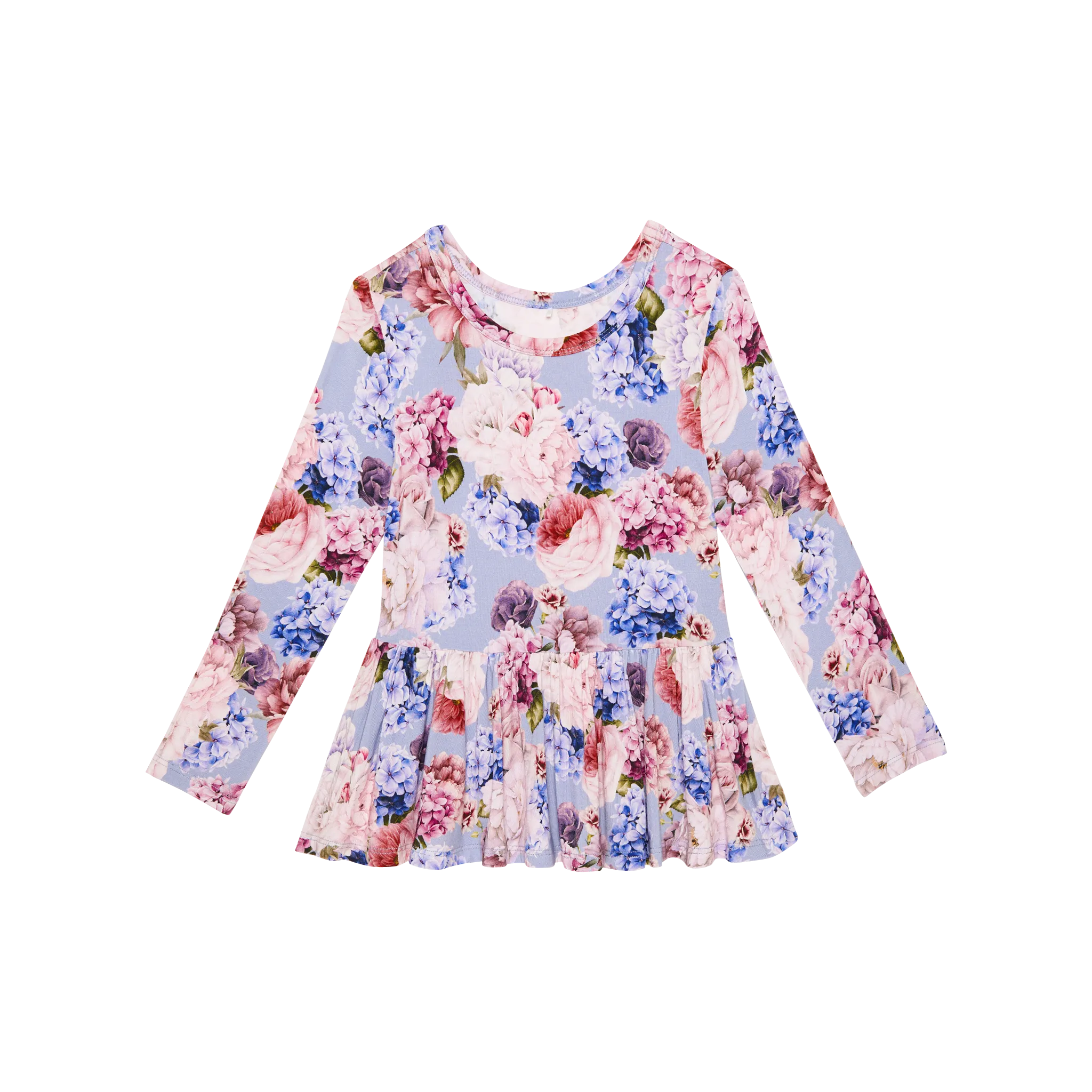 Annie- Long Sleeve Peplum Top and Bell Bottoms