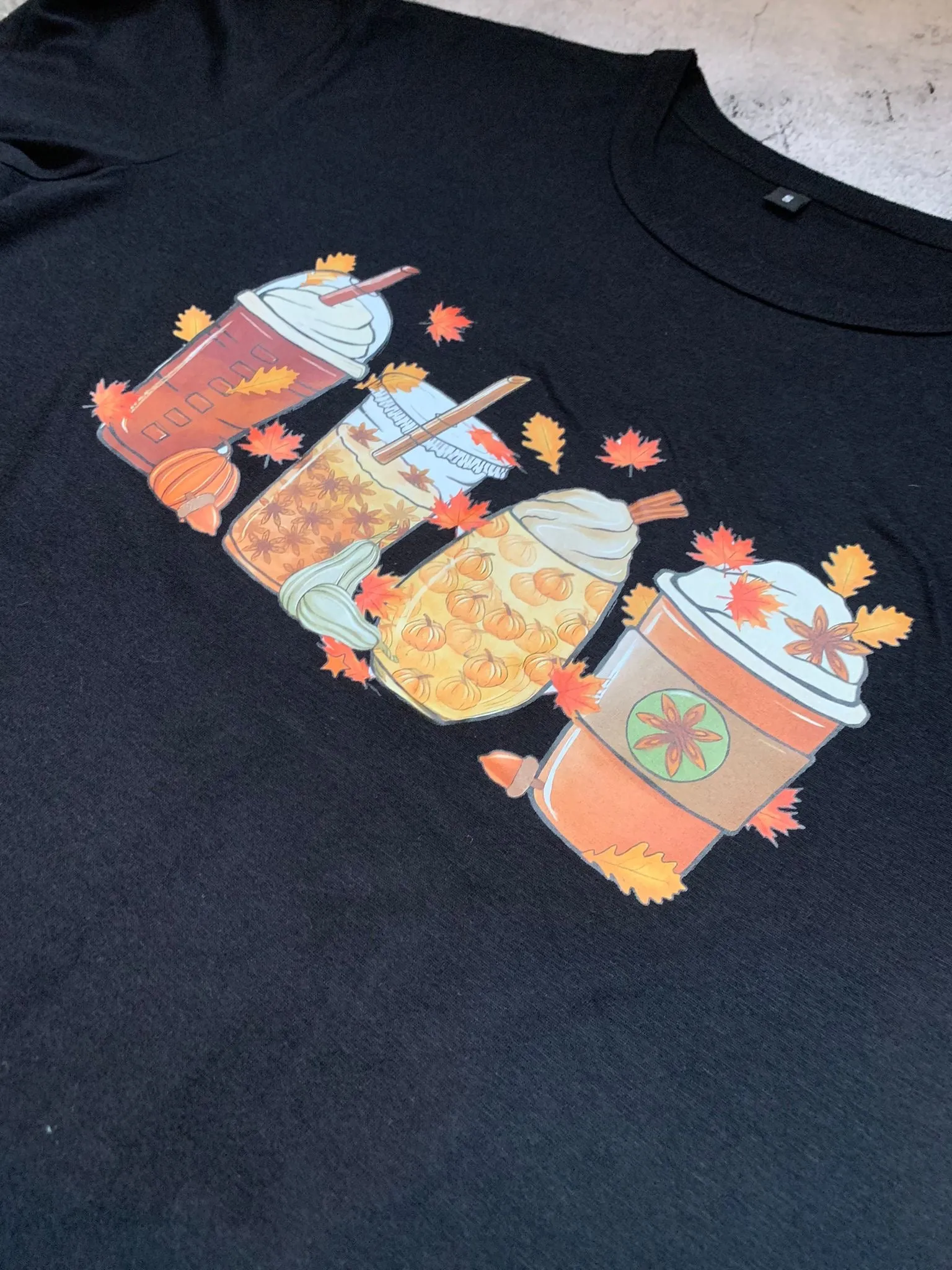 Autumn Coffee Tee - Adults Small