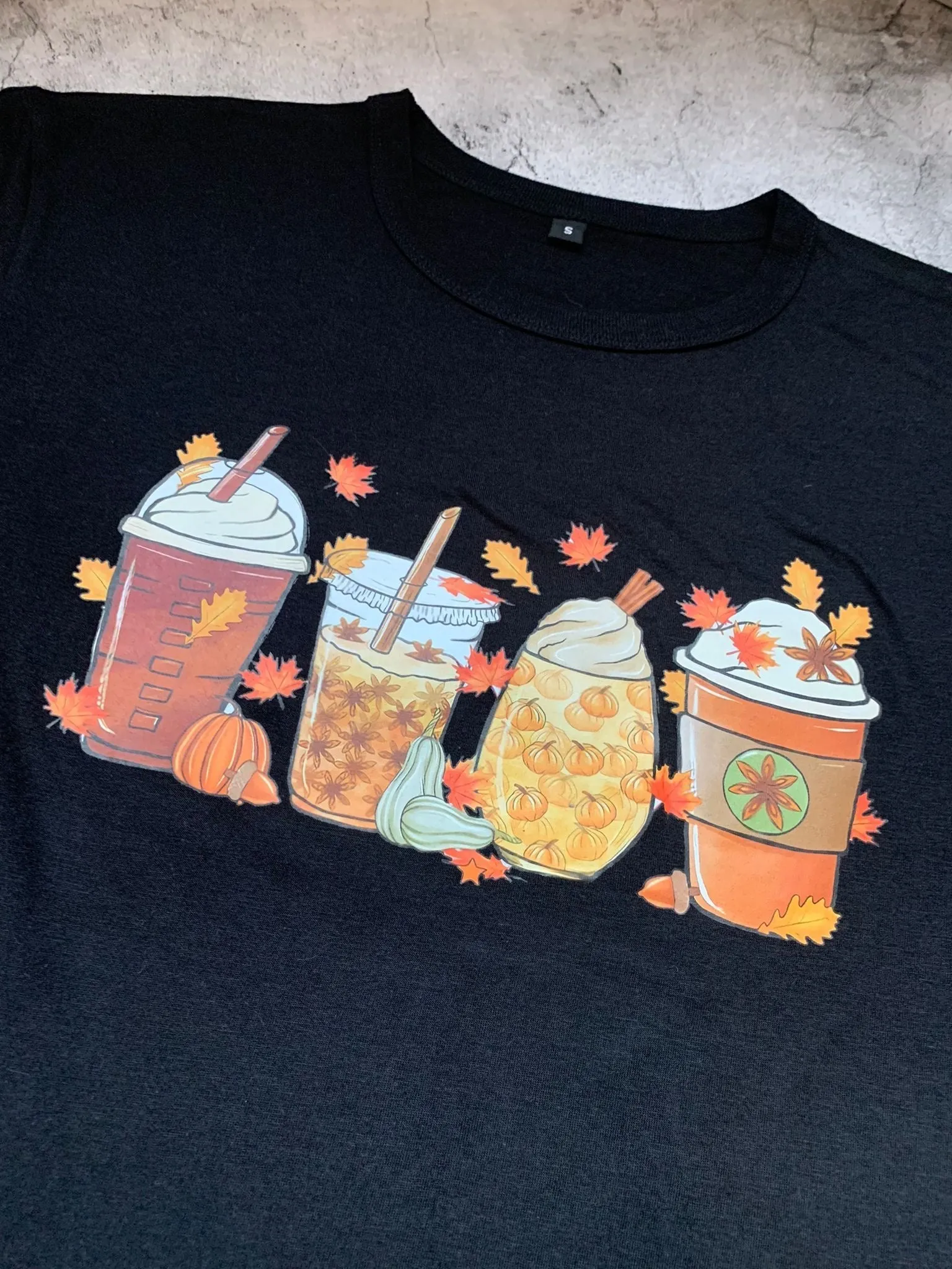 Autumn Coffee Tee - Adults Small
