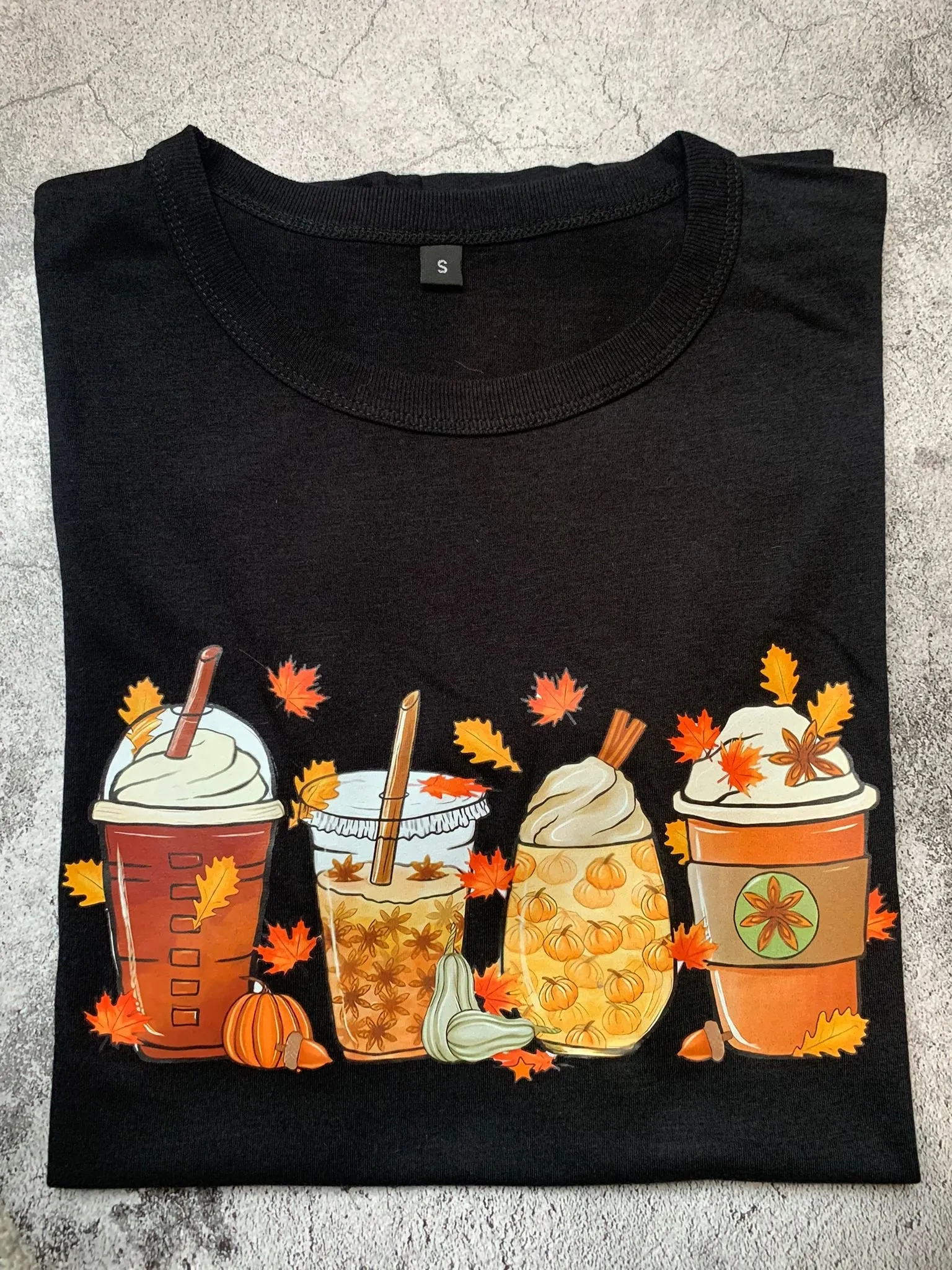 Autumn Coffee Tee - Adults Small
