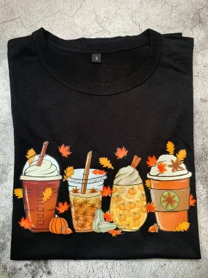 Autumn Coffee Tee - Adults Small