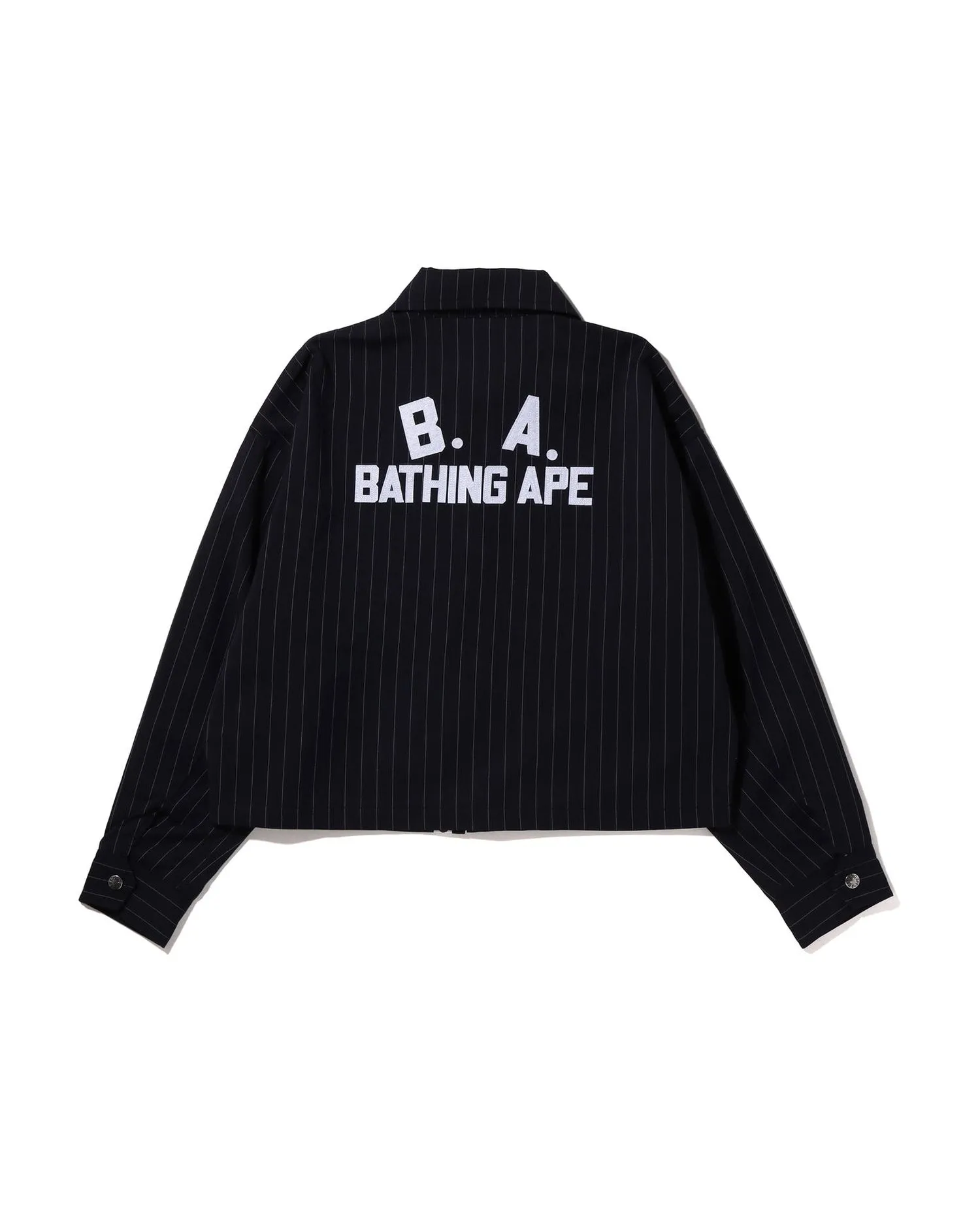 B.A Applique Pin Striped Zip Jacket