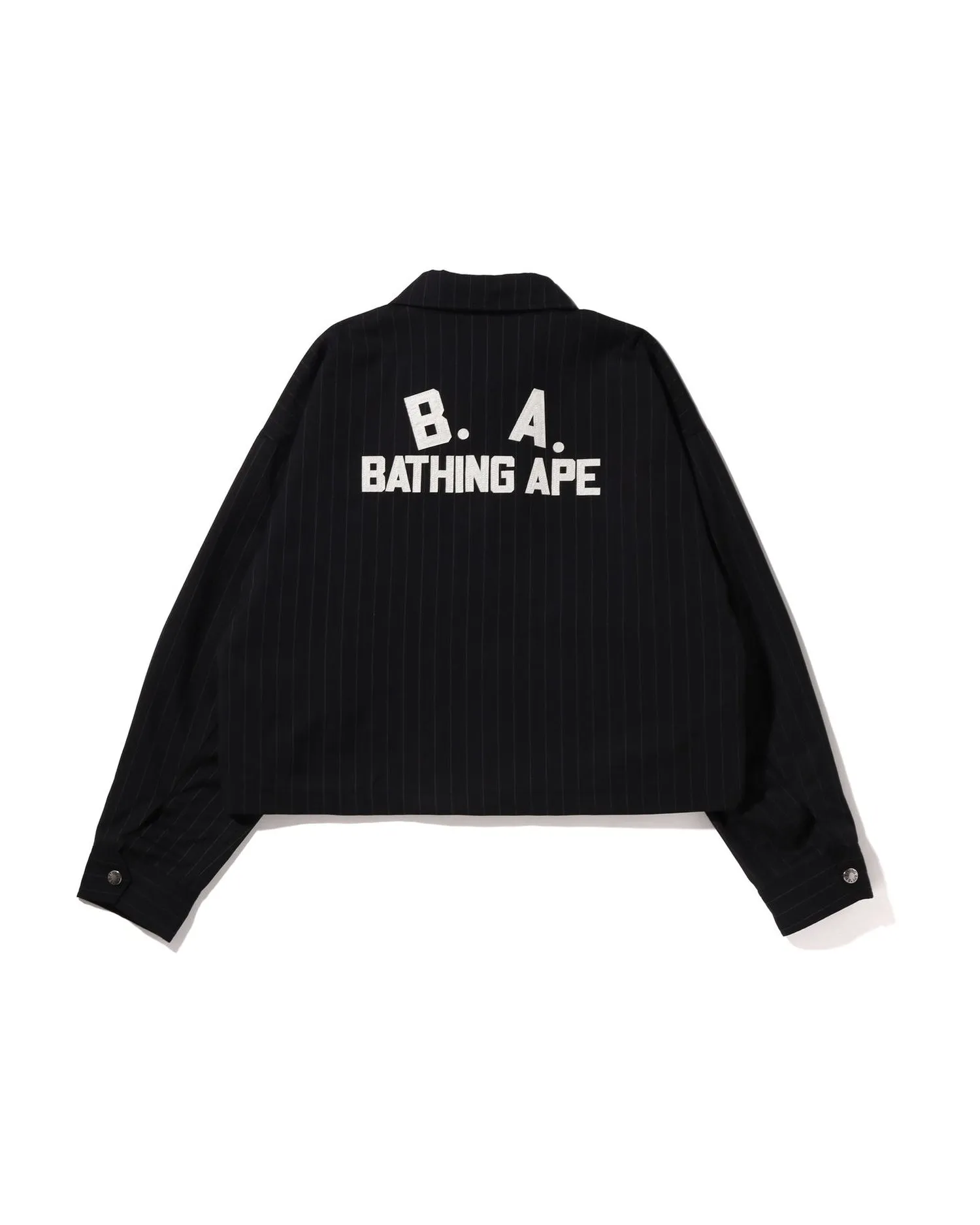 B.A Applique Pin Striped Zip Jacket