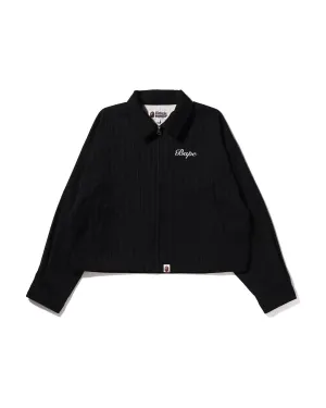 B.A Applique Pin Striped Zip Jacket
