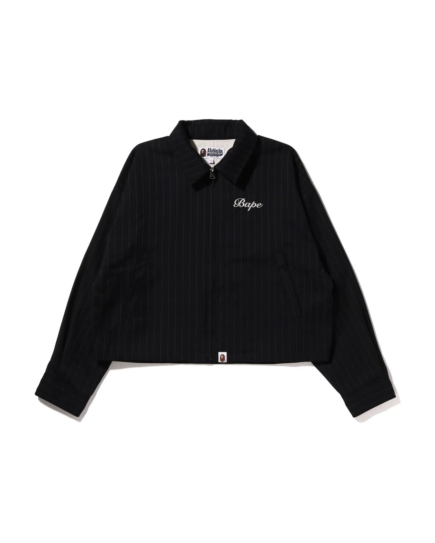 B.A Applique Pin Striped Zip Jacket