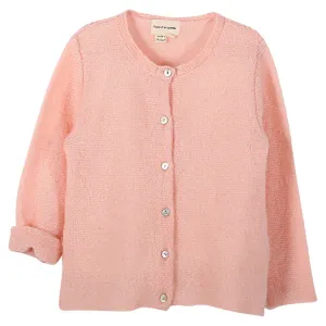 Baby Girl Powder Pink Cardigan