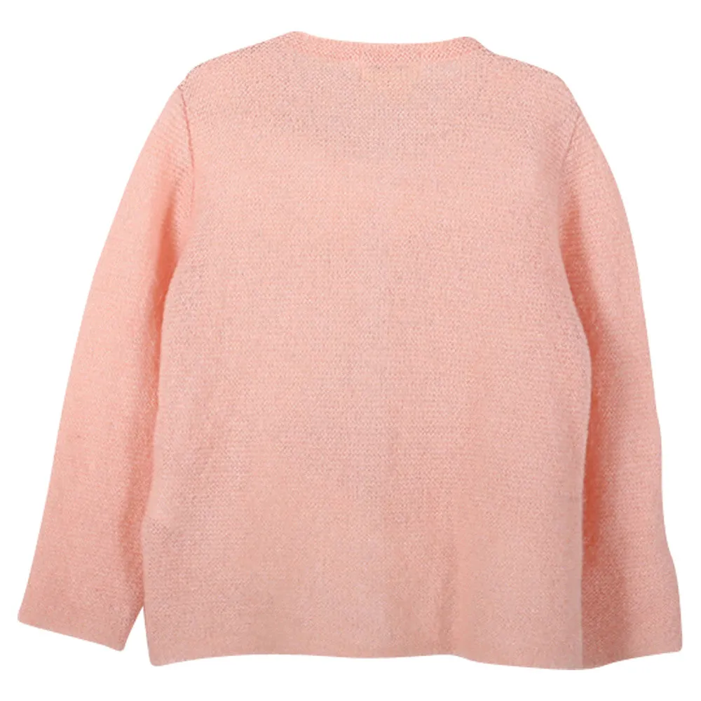 Baby Girl Powder Pink Cardigan
