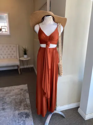 Backless Pants Set