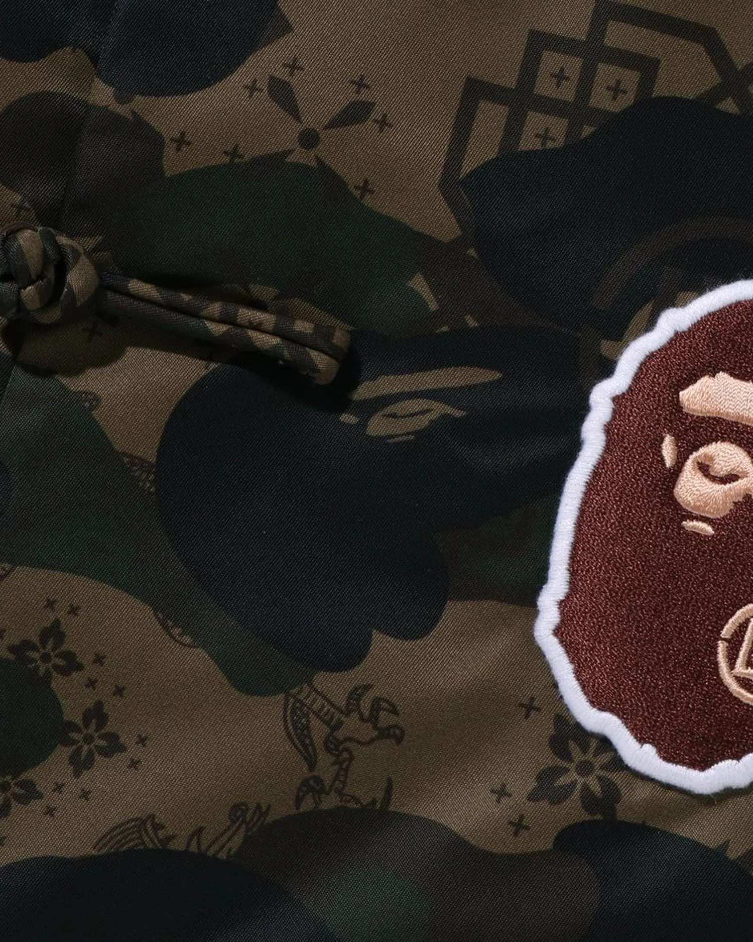 BAPE X Clot Camo Ape Head China Jacket