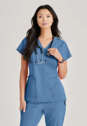 Barco Unify BUT167 Purpose Scrub Top Ciel Blue
