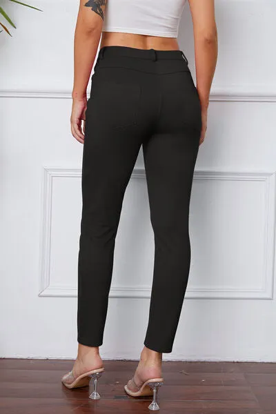 Basic Bae Full Size Stretchy Stitch Pants