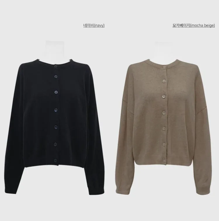 Basic knit cardigan