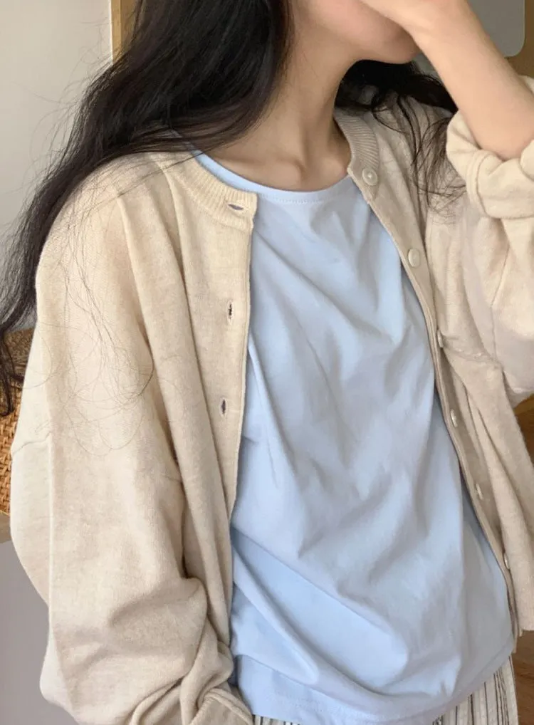 Basic knit cardigan