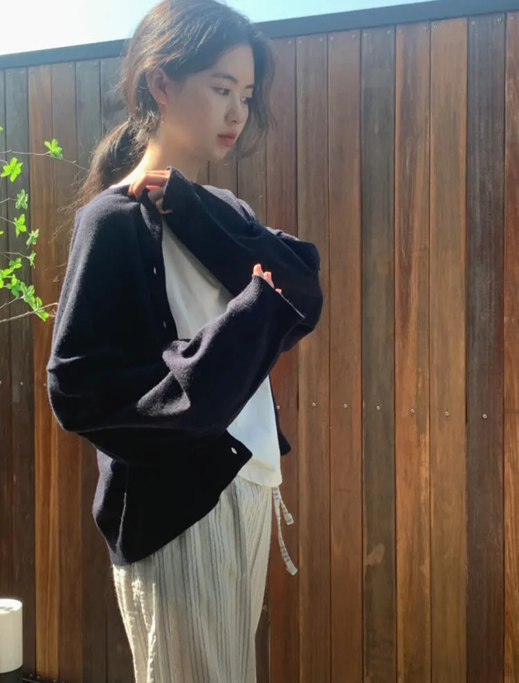 Basic knit cardigan