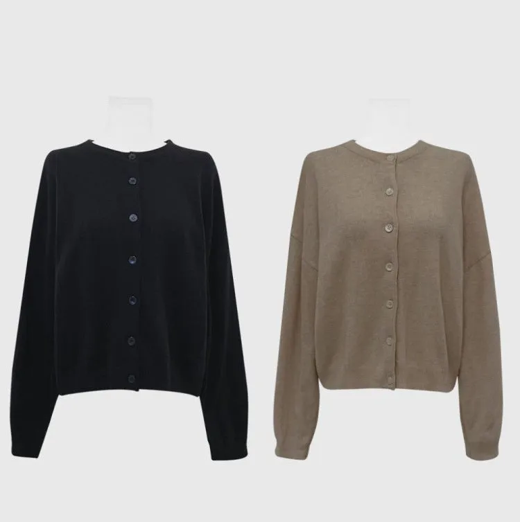 Basic knit cardigan