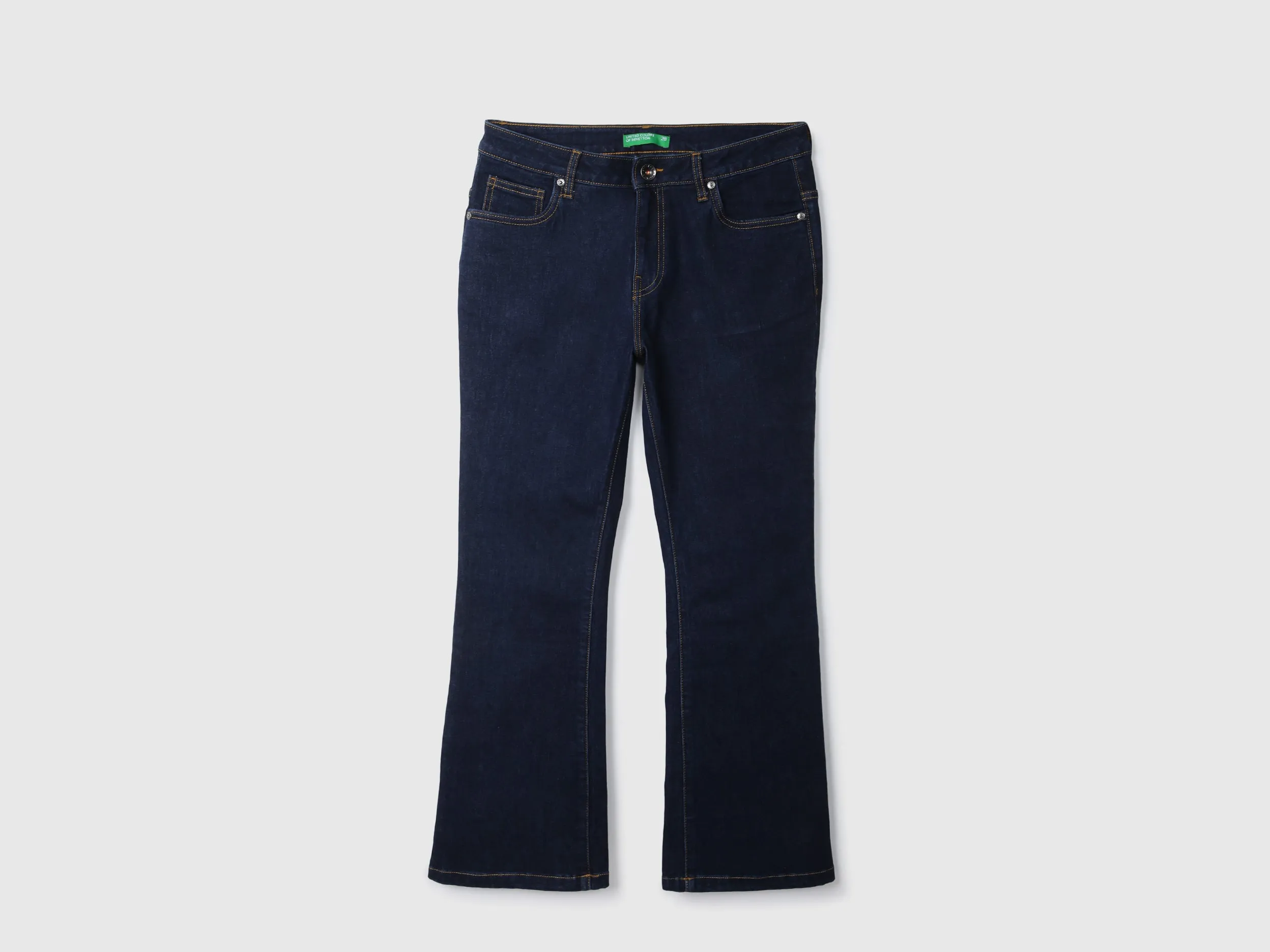 Basic Navy Blue Bootcut Jeans