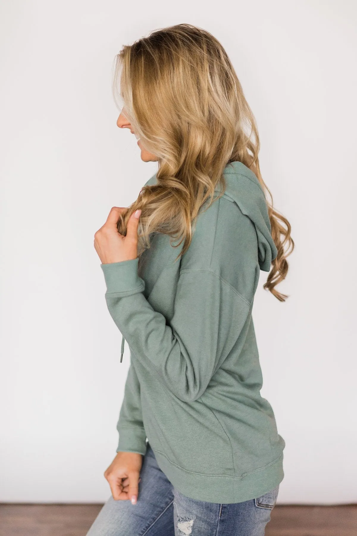 Basic Sea Foam Hoodie