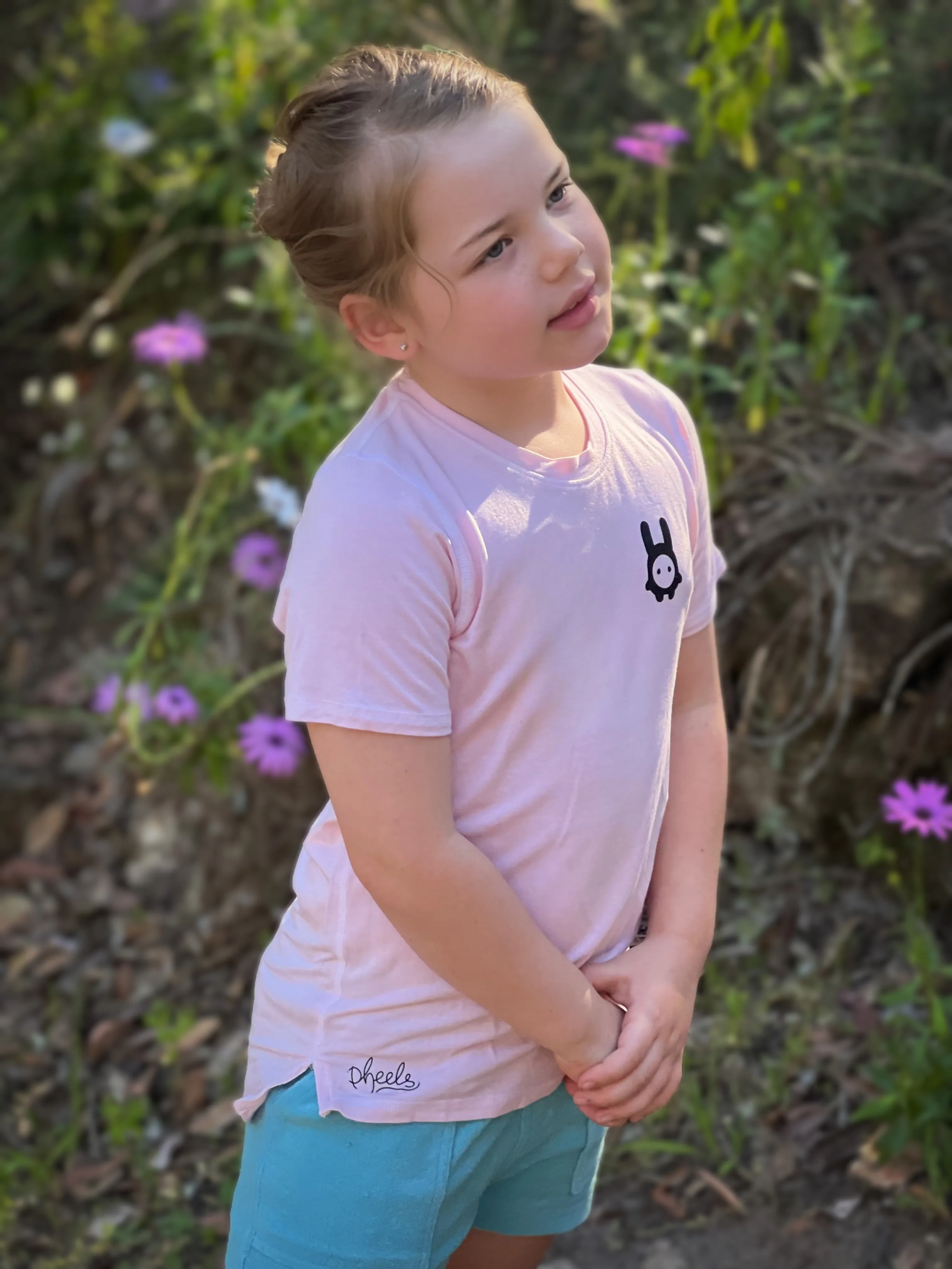 Basic Tee in Peachy Peach