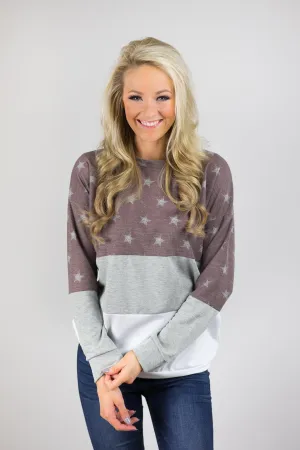 Be a Star Sweater - Rusty Red