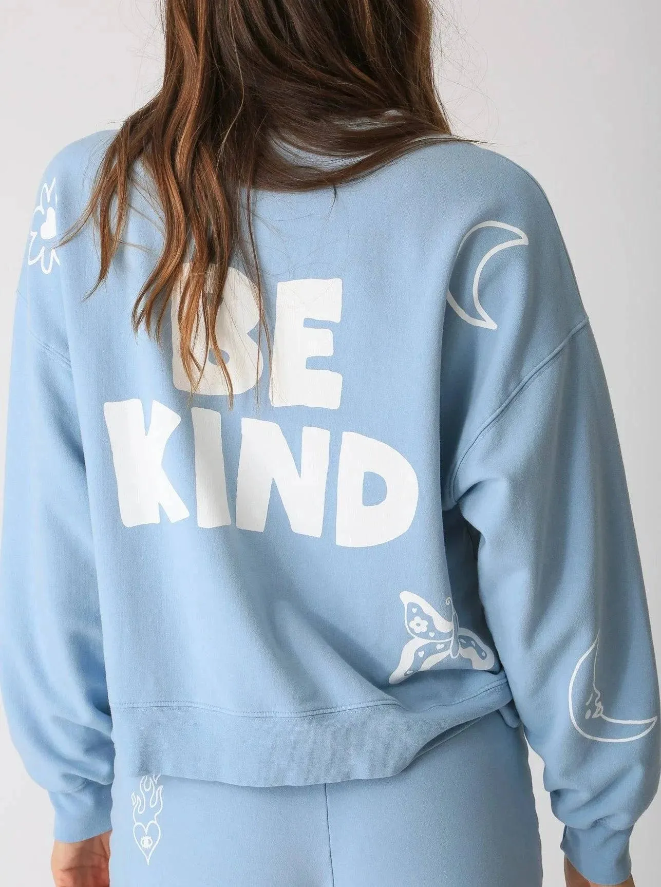 Be Kind Sweatshirt by Electric and Rose | Sky Blue