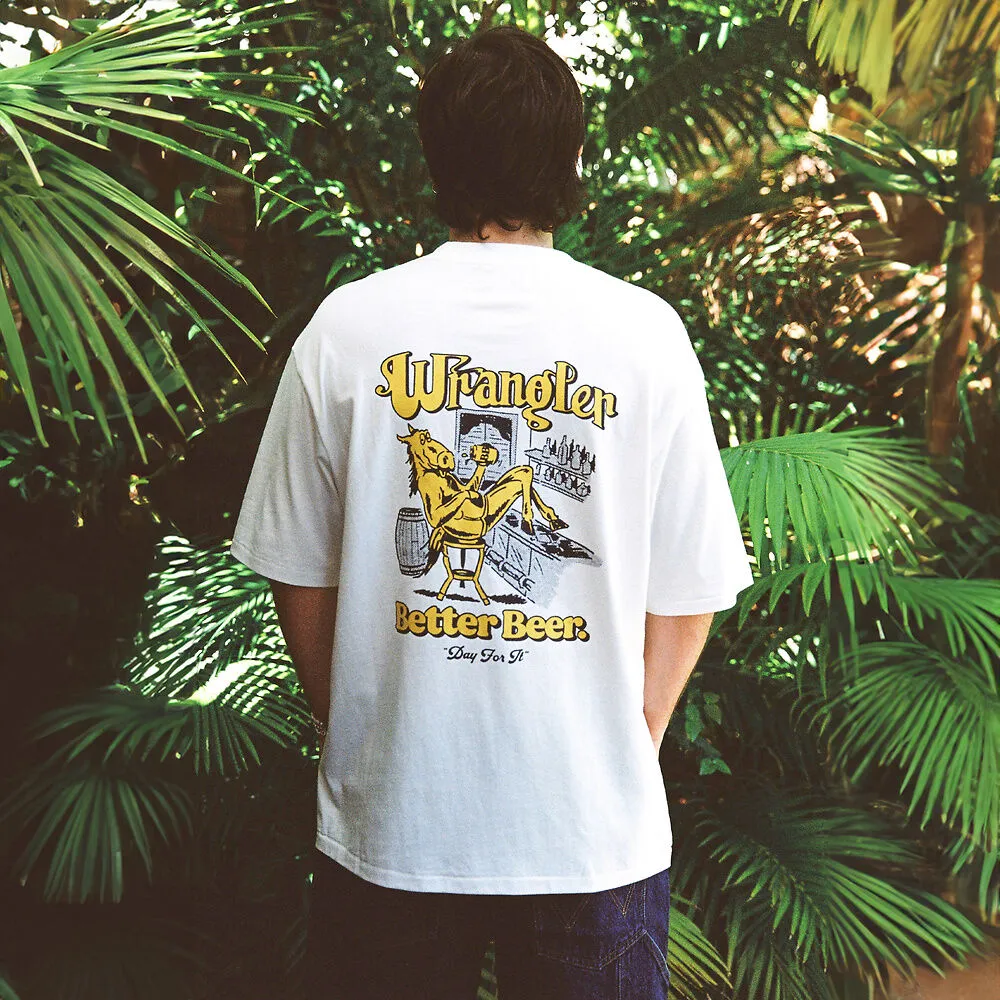 BETTER BEER LOAD OFF SLACKER TEE - VINTAGE WHITE