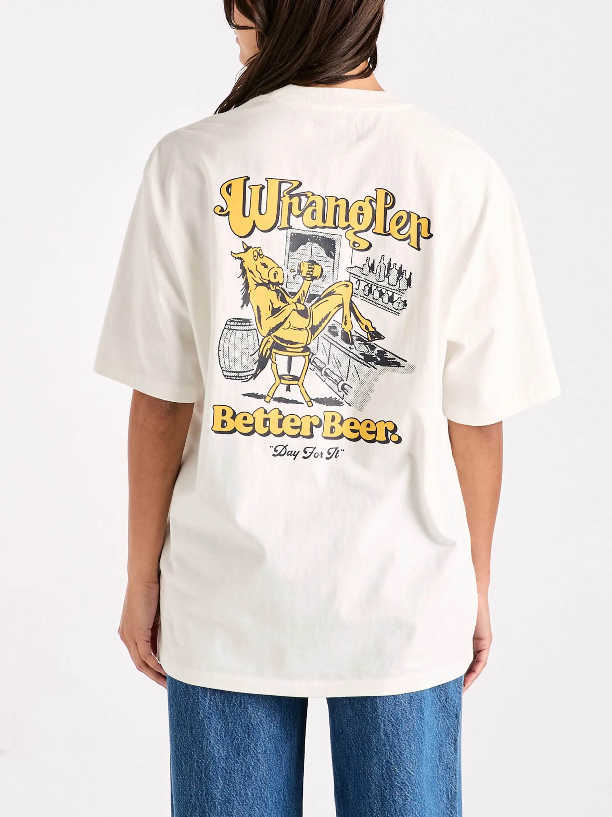 BETTER BEER LOAD OFF SLACKER TEE - VINTAGE WHITE