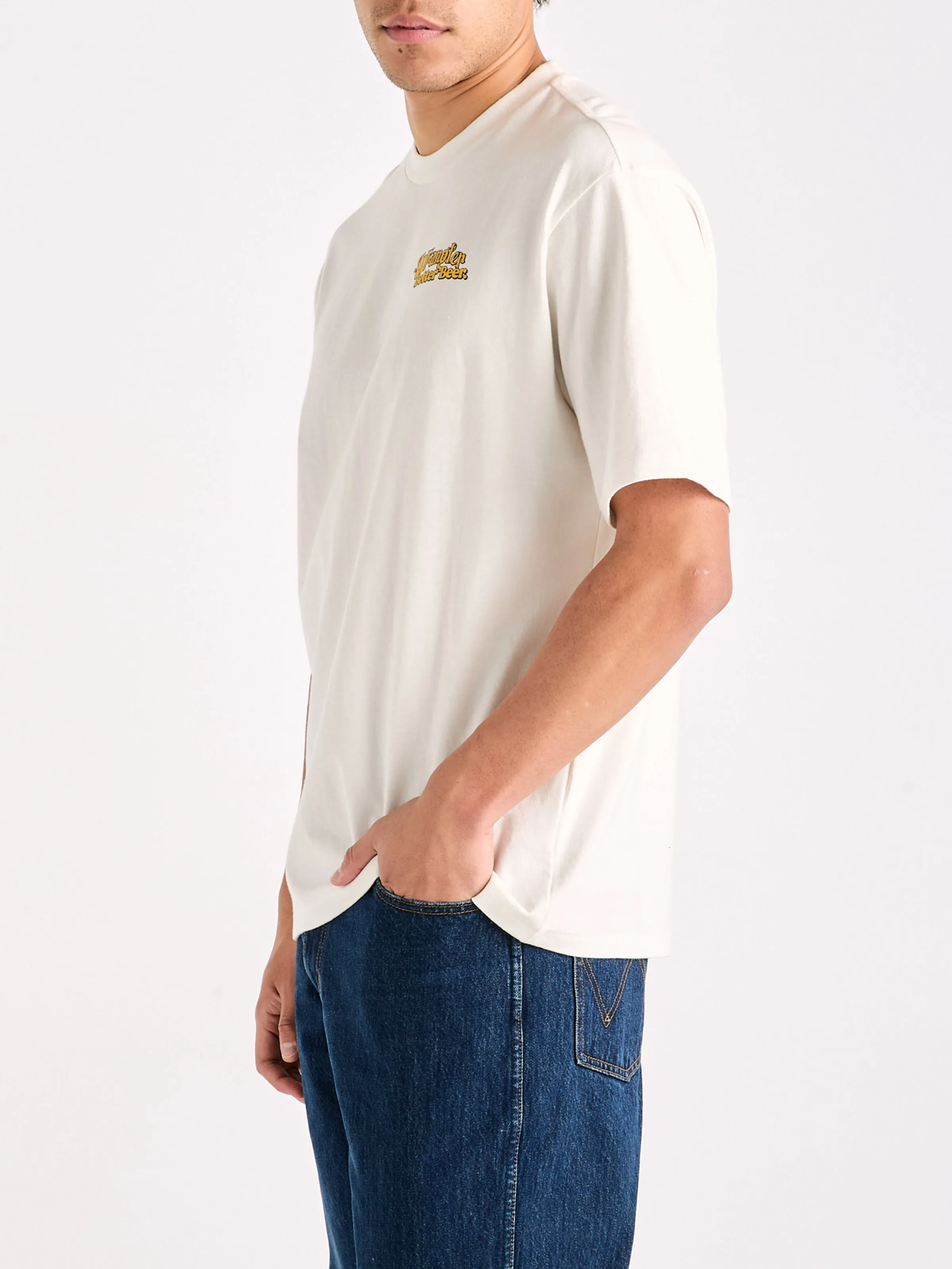 BETTER BEER LOAD OFF SLACKER TEE - VINTAGE WHITE
