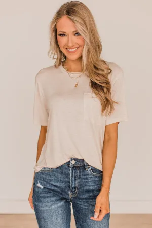 Better Than Basic Pocket Top- Oatmeal