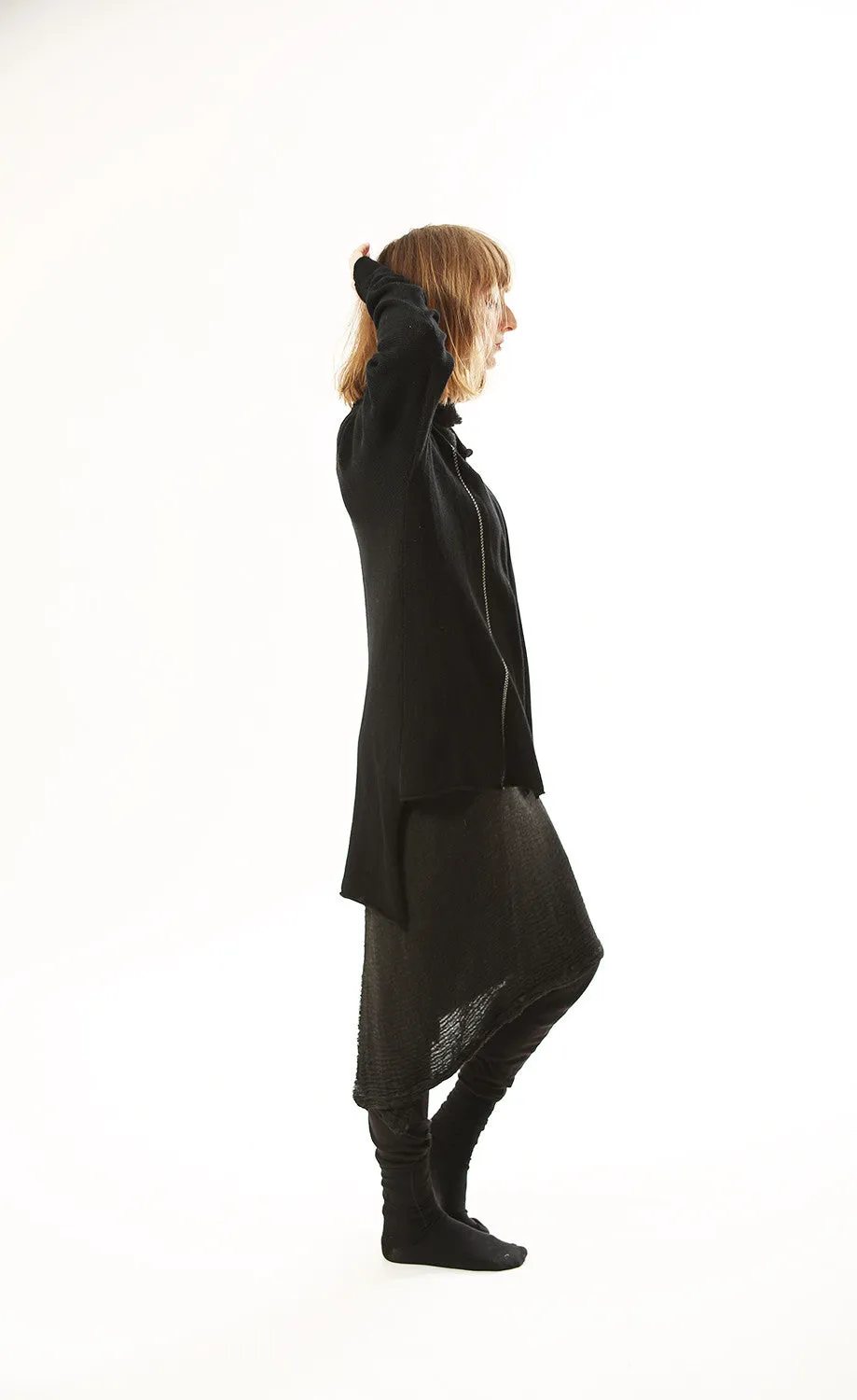 Black Tasitura Jacket Sweater