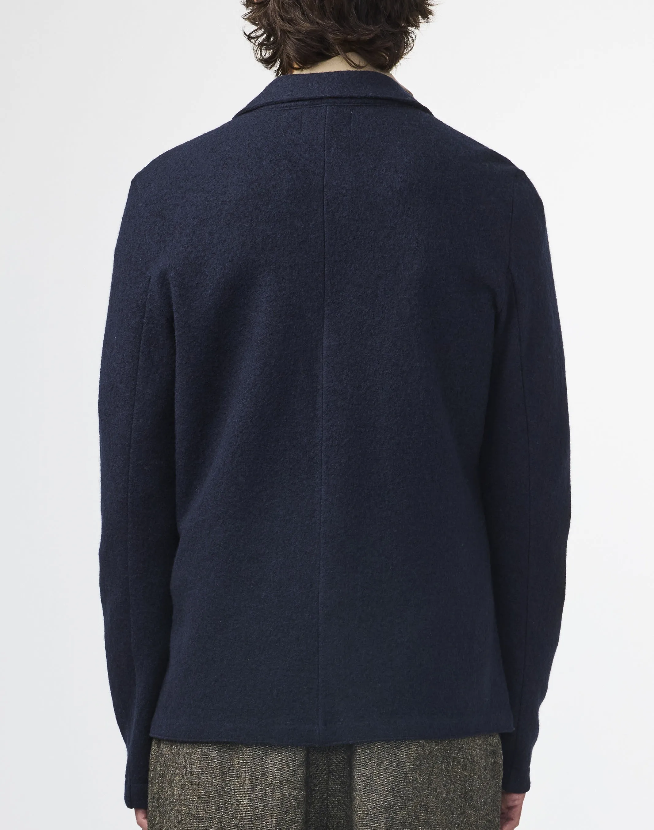 Blazer in Boiled Wool 6398 - Navy