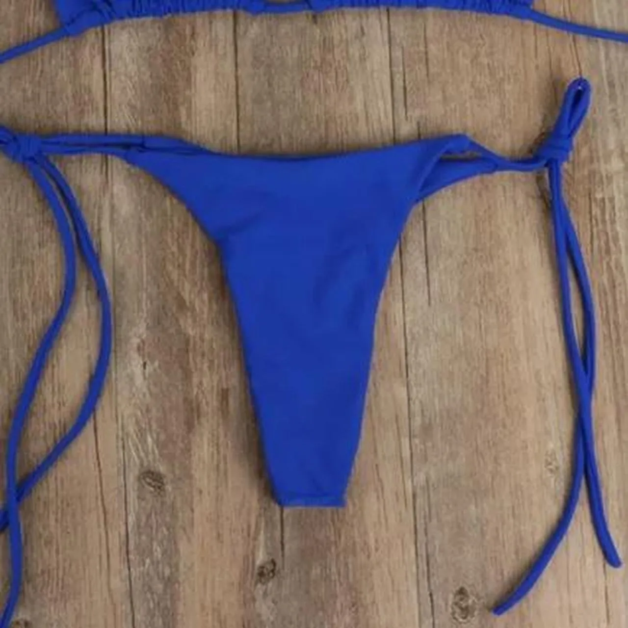 Blue Basic 2 Piece Bikini Set Essentials