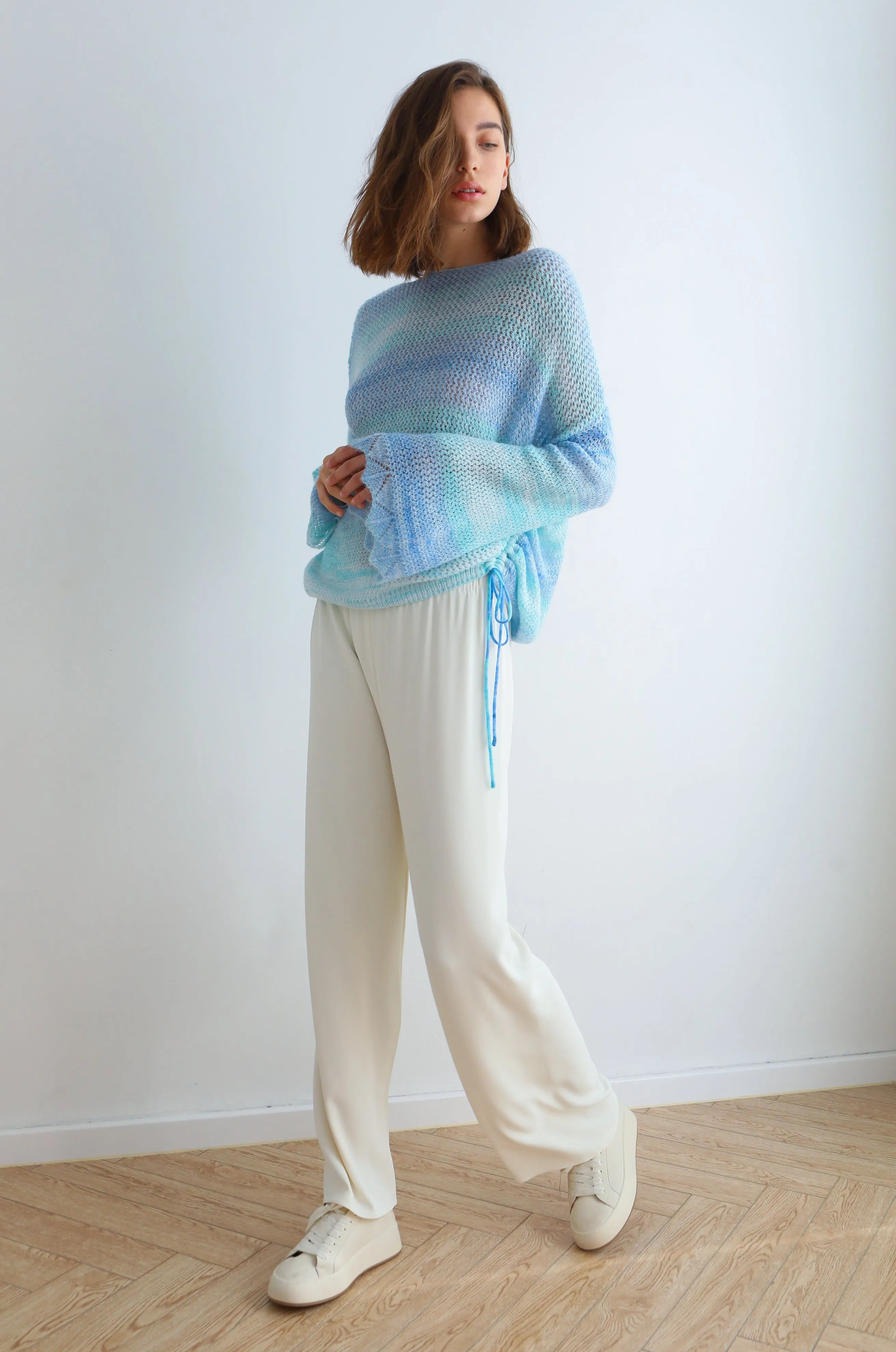 Blueberry Ocean Knit Top