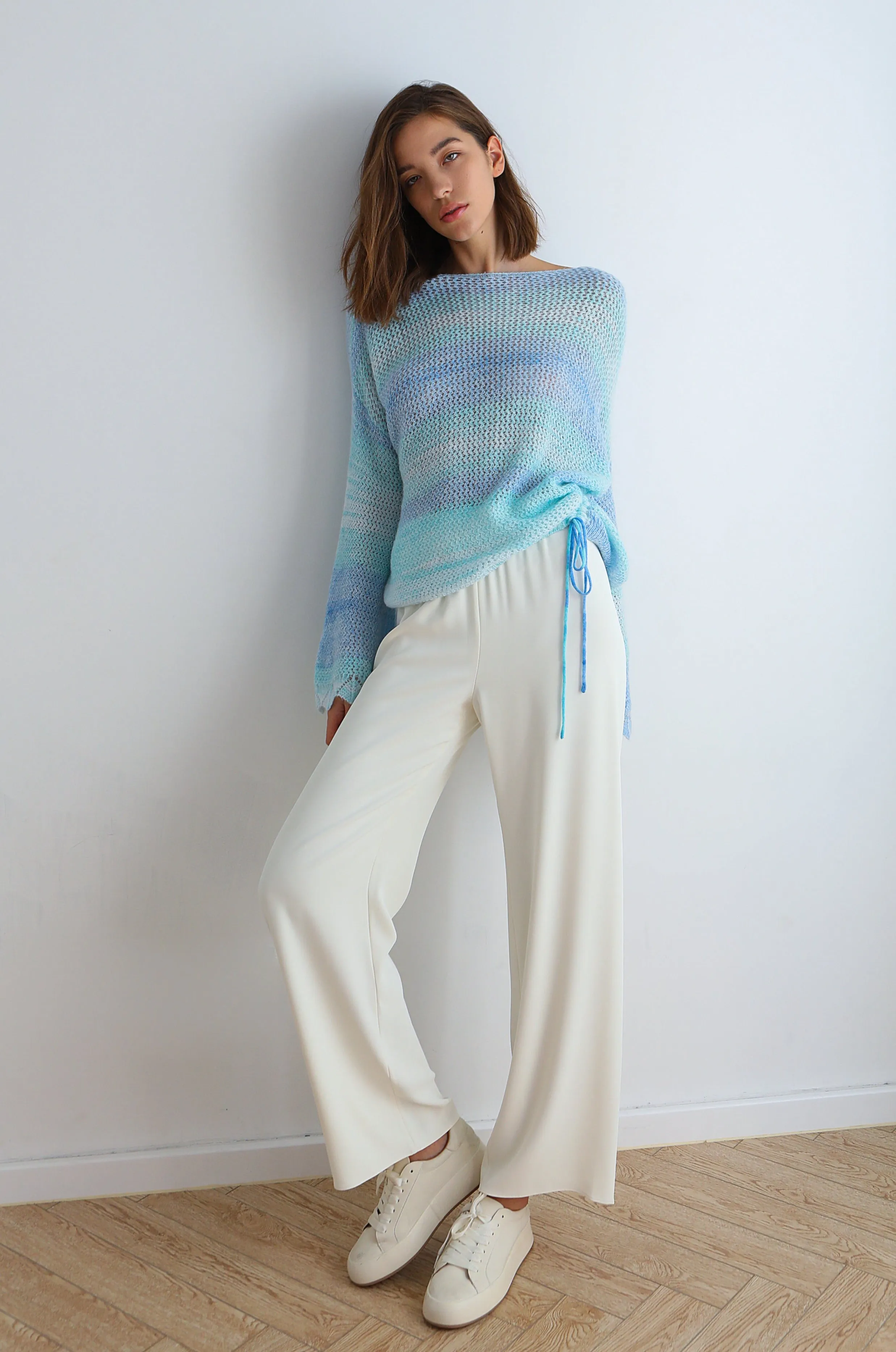 Blueberry Ocean Knit Top