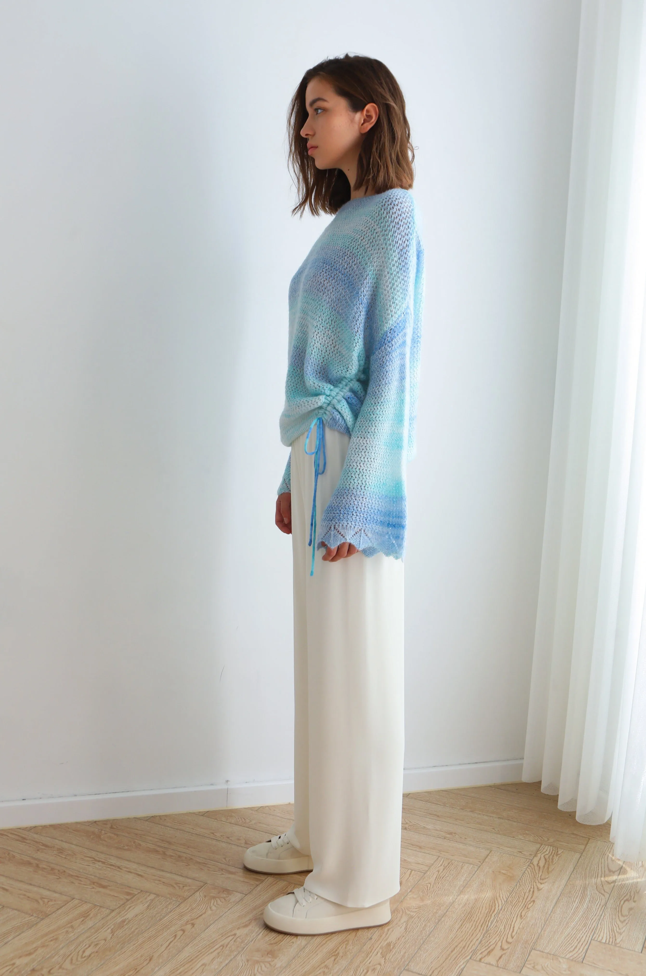 Blueberry Ocean Knit Top