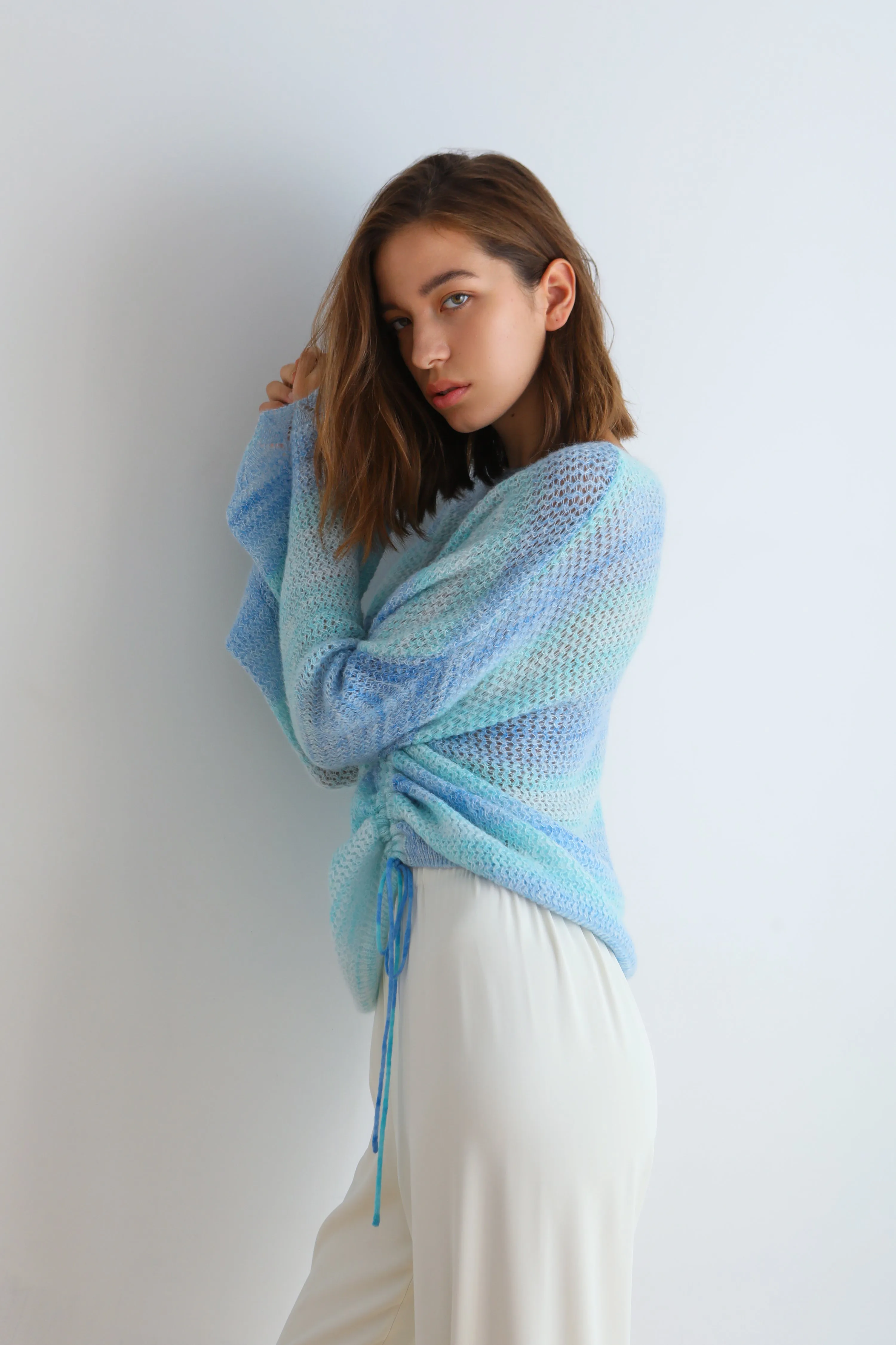 Blueberry Ocean Knit Top