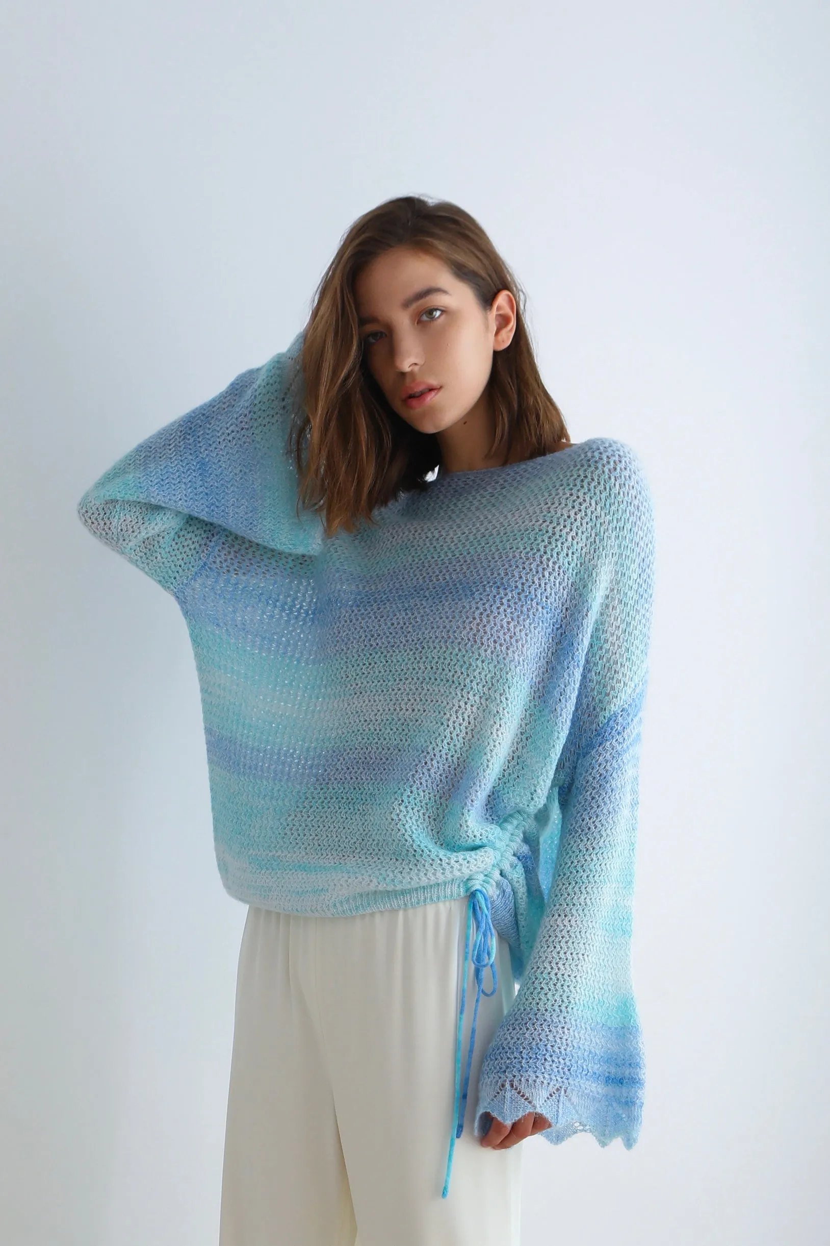 Blueberry Ocean Knit Top