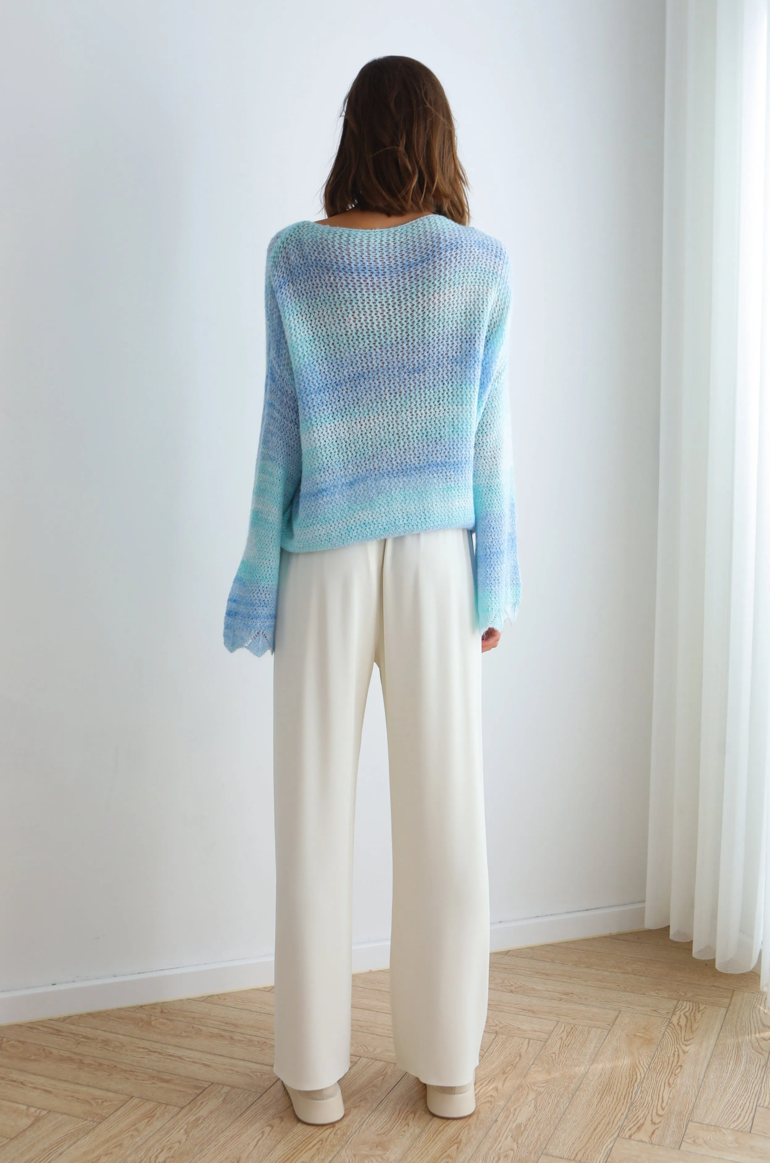 Blueberry Ocean Knit Top