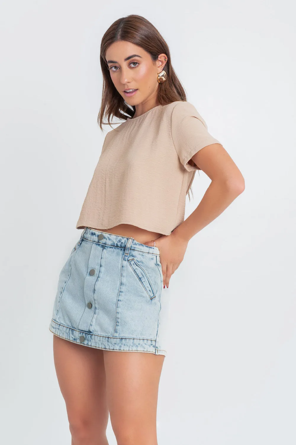Blusa de manga corta