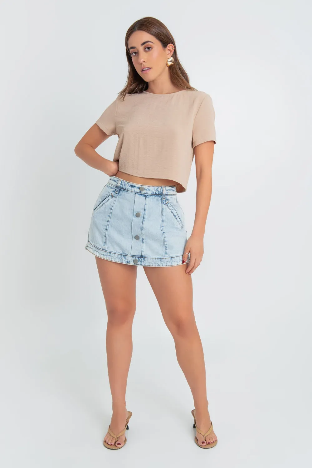 Blusa de manga corta
