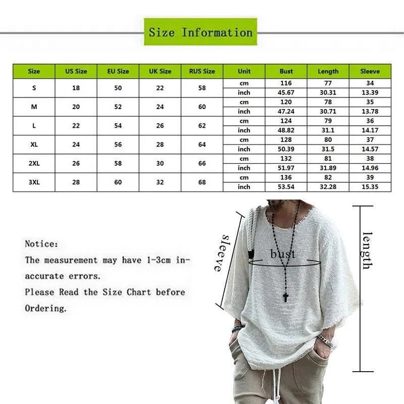 Boho Man Loose Knitted Shirt