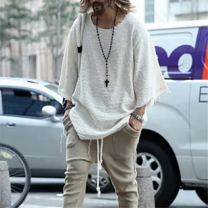 Boho Man Loose Knitted Shirt